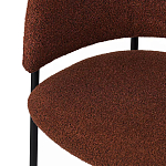 Стул полукруглый мягкий с буклированной обивкой Chair with Boucle Upholstery варинант исполнения - 8 | Loft Concept в Челябинске