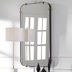 Зеркало настенное в черной металлической раме Mirror Cardinal варинант исполнения - 5 | Loft Concept в Челябинске