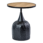 Приставной столик с факутрным черным основанием Ethiopia варинант исполнения - 1 | Loft Concept в Челябинске