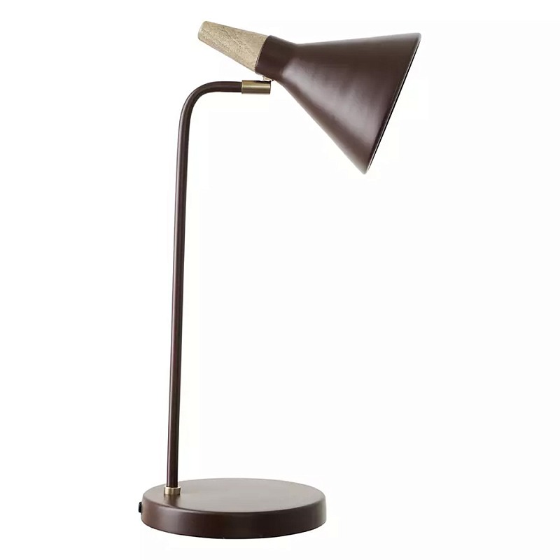 Настольная лампа с конусообразным плафоном Plum Table Lamp Сливовый Настольная лампа с конусообразным плафоном Plum Table Lamp Сливовый в Челябинске | Loft Concept