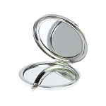 Зеркало карманное складное круглое из натурального камня Малахит с Хризоколлой в подарочной упаковке Silver Stone Mirrors варинант исполнения - 3 | Loft Concept в Челябинске