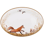 Блюдо овальное из фарфора с изображением животных Hunting Porcelain Collection варинант исполнения - 1 | Loft Concept в Челябинске