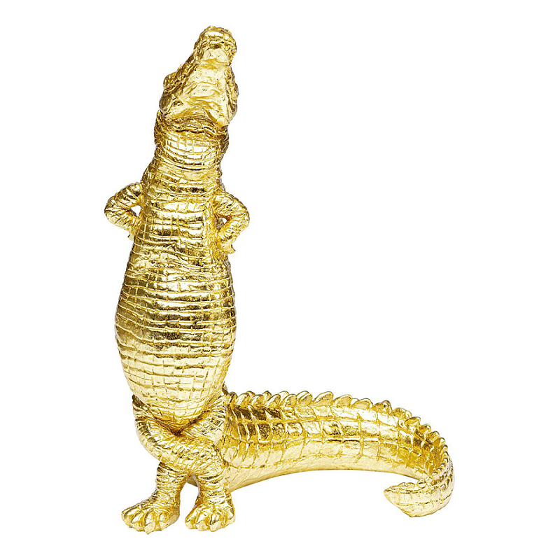 Статуэтка золотой крокодил Crocodile collection Золотой Статуэтка золотой крокодил Crocodile collection Золотой в Челябинске | Loft Concept
