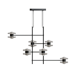 Каркасная люстра Balance варинант исполнения - 1 | Loft Concept в Челябинске