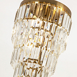 Многоярусная люстра с прямоугольными хрустальными подвесками Allard Crystal Chandelier варинант исполнения - 2 | Loft Concept в Челябинске