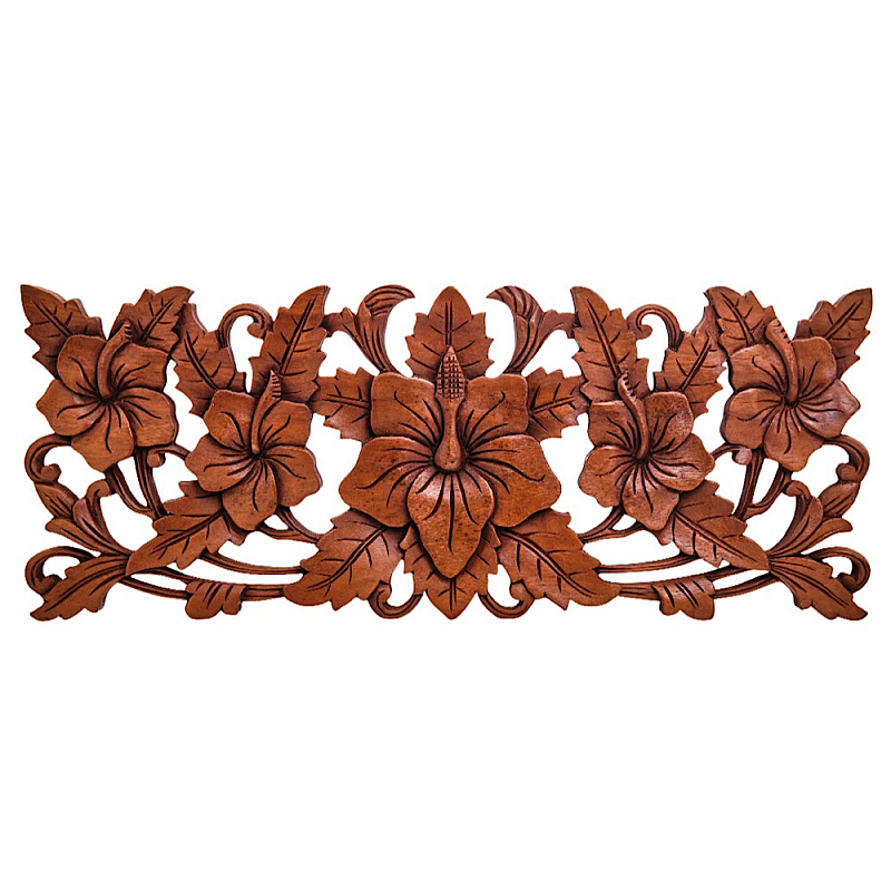 Панно из дерева цветы Celticflower  Panel With Trees Коричневый в Челябинске | Loft Concept 