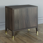 Прикроватная тумбочка с полкой Elsa Dreams Walnut  варинант исполнения - 4 | Loft Concept в Челябинске