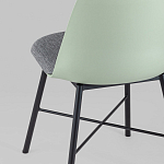 Стул из прочного пластика на металлическом основании Anora Green  варинант исполнения - 6 | Loft Concept в Челябинске