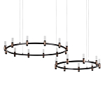 Люстра подвесная с цилиндрическими плафонами на двух круглых подвесах  Arnaut Light варинант исполнения - 1 | Loft Concept в Челябинске