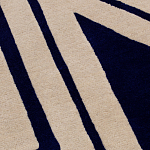 Дизайнерский ковер в виде звезды Poltronova Tappeto Stellina  Navy Blue Grey Rug варинант исполнения - 6 | Loft Concept в Челябинске