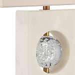 Настольная лампа из мрамора с тканевым прямоугольным абажуром Eternity варинант исполнения - 1 | Loft Concept в Челябинске