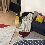 Чехол на подушку с рисунком горчичного цвета Elan Textured варинант исполнения - 1 | Loft Concept в Челябинске