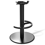 Барный стул вращающийся со спинкой и подлокотниками Douglas Rhombus Синий Велюр варинант исполнения - 3 | Loft Concept в Челябинске