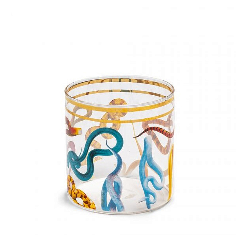 Стакан Seletti Snakes 2 Прозрачное Стекло Мульти Стакан Seletti Snakes 2 Прозрачное Стекло Мульти в Челябинске | Loft Concept
