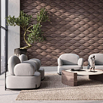 Гипсовая 3D панель с принтографией PM-108 варинант исполнения - 3 | Loft Concept в Челябинске