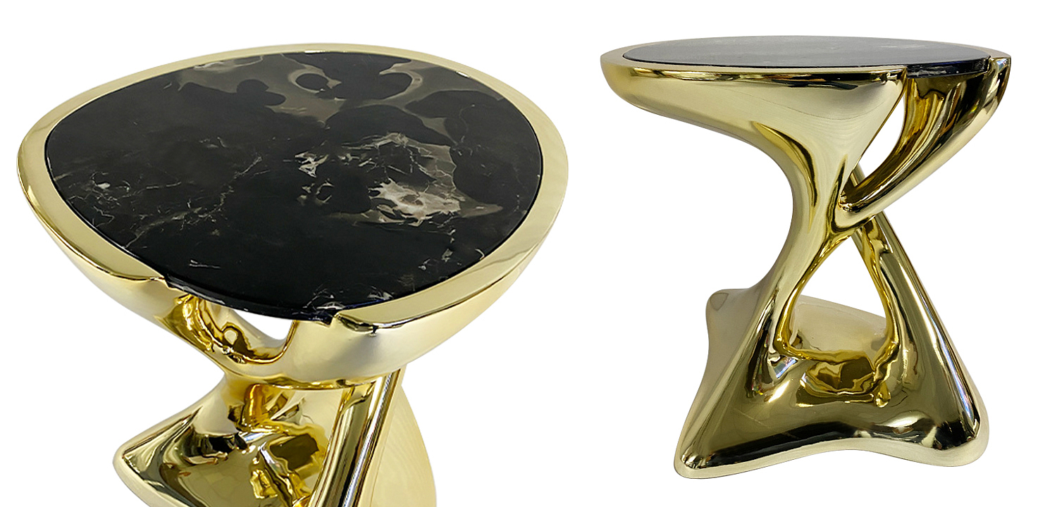 Приставной стол Molten Gold Side Table Приставной стол Molten Gold Side Table - Loft-Concept в Челябинске