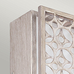 Бра прямоугольное в серебрянном цвете с ажурной решеткой Feiss варинант исполнения - 2 | Loft Concept в Челябинске