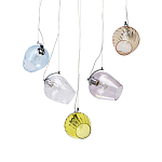 Люстра линейная с 5-ю разноцветными стеклянными плафонами Kaleido варинант исполнения - 1 | Loft Concept в Челябинске