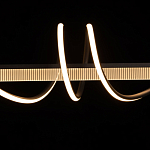 Люстра линейная черного цвета с волнообразным металлическим элементом Luke Lampco Tracer Lamp варинант исполнения - 5 | Loft Concept в Челябинске