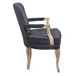 Кресло Aubrey Classical Armchair dark grey velour варинант исполнения - 2 | Loft Concept в Челябинске