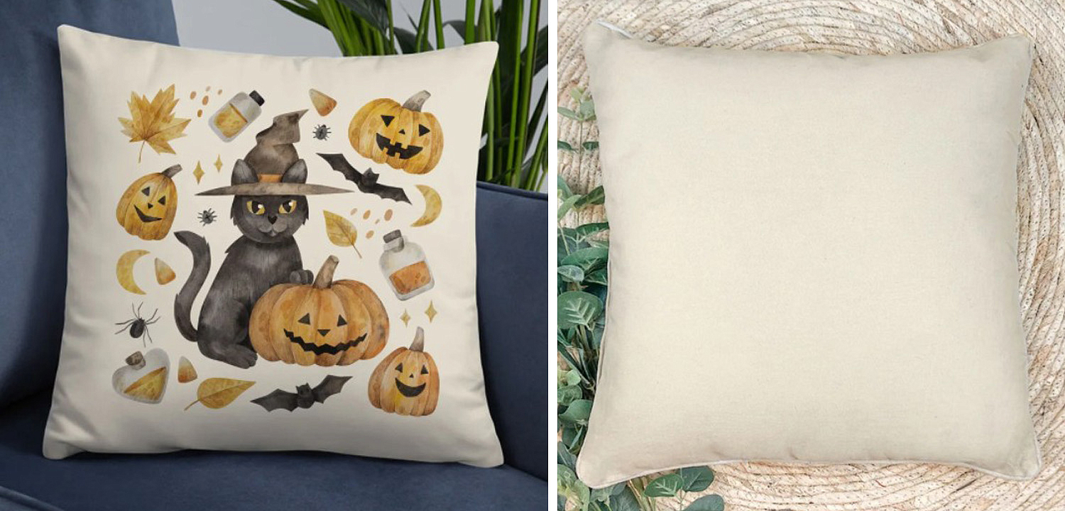 Подушка Halloween Pumpkin Cat Подушка Halloween Pumpkin Cat - Loft-Concept в Челябинске
