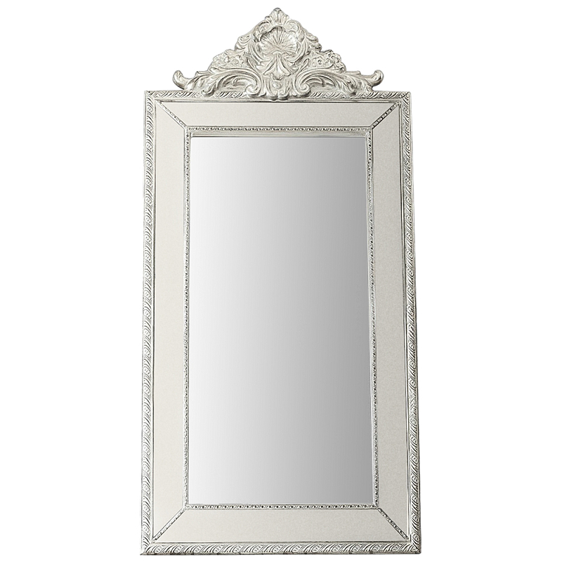 Зеркало в зеркальной раме Romilly Mirror Зеркало Светло-бежевый Серебряный Зеркало в зеркальной раме Romilly Mirror Зеркало Светло-бежевый Серебряный в Челябинске | Loft Concept