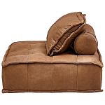 Модульное коричневое кожаное кресло Caron Leather Armchair варинант исполнения - 4 | Loft Concept в Челябинске