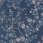 Обои ручная роспись Houghton Dark Blue варинант исполнения - 3 | Loft Concept в Челябинске