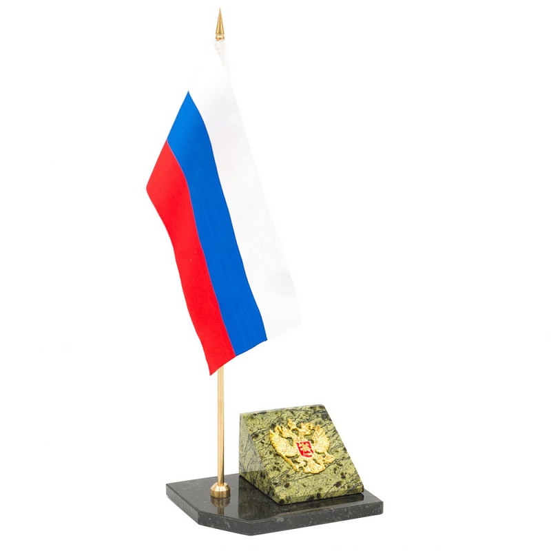 Флагшток с гербом России из натурального камня змеевик Stone Flagpole Змеевик Флагшток с гербом России из натурального камня змеевик Stone Flagpole Змеевик в Челябинске | Loft Concept