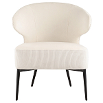 Современное мягкое кресло на металлических ножках Rakush Milk варинант исполнения - 2 | Loft Concept в Челябинске