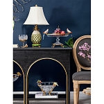 Чаша из прозрачного стекла с фигурками разноцветных попугаев на ободке 38 Eden Garden варинант исполнения - 5 | Loft Concept в Челябинске