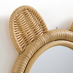 Зеркало из ротанга в форме головы медведя Wicrer Furniture варинант исполнения - 3 | Loft Concept в Челябинске