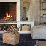 Пуф из шерсти Berthe Fluffy Pouf варинант исполнения - 3 | Loft Concept в Челябинске