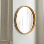 Зеркало круглое в раме из ротанга Wickerwork варинант исполнения - 1 | Loft Concept в Челябинске