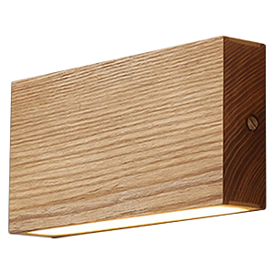 Wall Lamp Retro Square Fixtures Led Up and Down Бра Светлое дерево