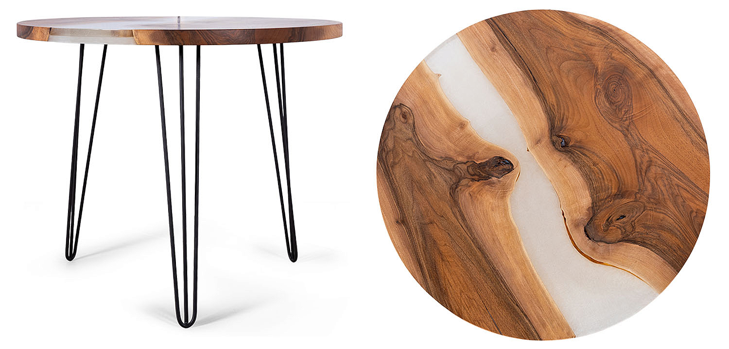 Обеденный стол Dinner Table Round River Collection Обеденный стол Dinner Table Round River Collection - Loft-Concept в Челябинске