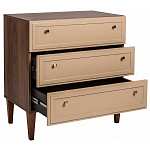 Комод бежевый из массива бука с 3-мя ящиками Wenge Light варинант исполнения - 3 | Loft Concept в Челябинске