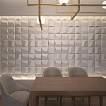 Гипсовая 3D панель с принтографией PM-26 варинант исполнения - 1 | Loft Concept в Челябинске