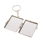 Зеркало брелок складное двухстороннее из натурального камня Оникс Silver Stone Mirrors варинант исполнения - 3 | Loft Concept в Челябинске