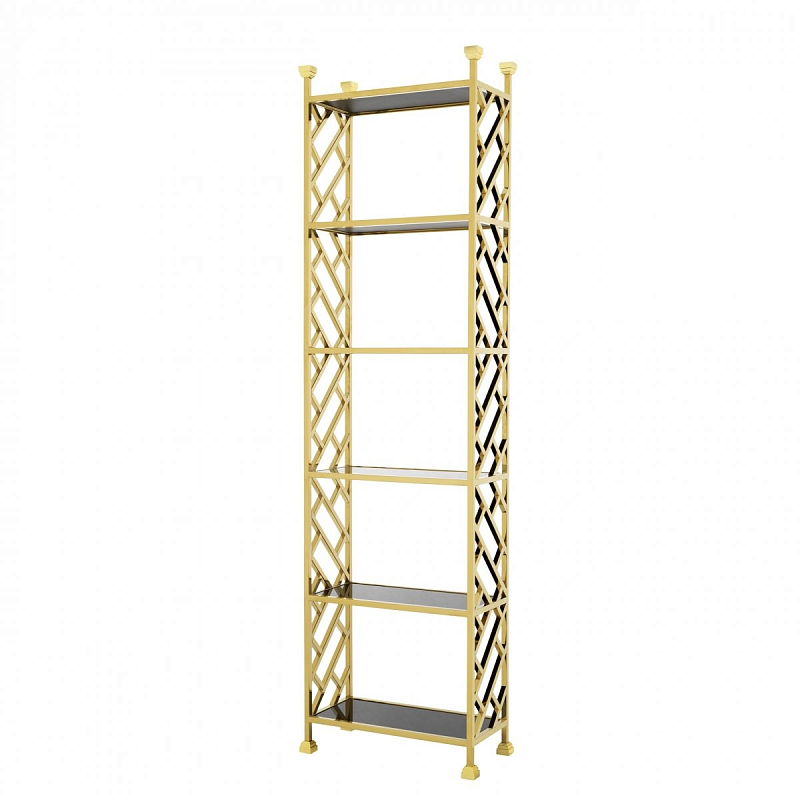 Стеллаж Eichholtz Cabinet Skyler Глянцевое золото Черный Стеллаж Eichholtz Cabinet Skyler Глянцевое золото Черный в Челябинске | Loft Concept