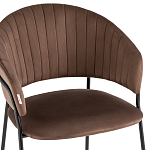 Стул в велюре коричневого цвета Horizon варинант исполнения - 6 | Loft Concept в Челябинске