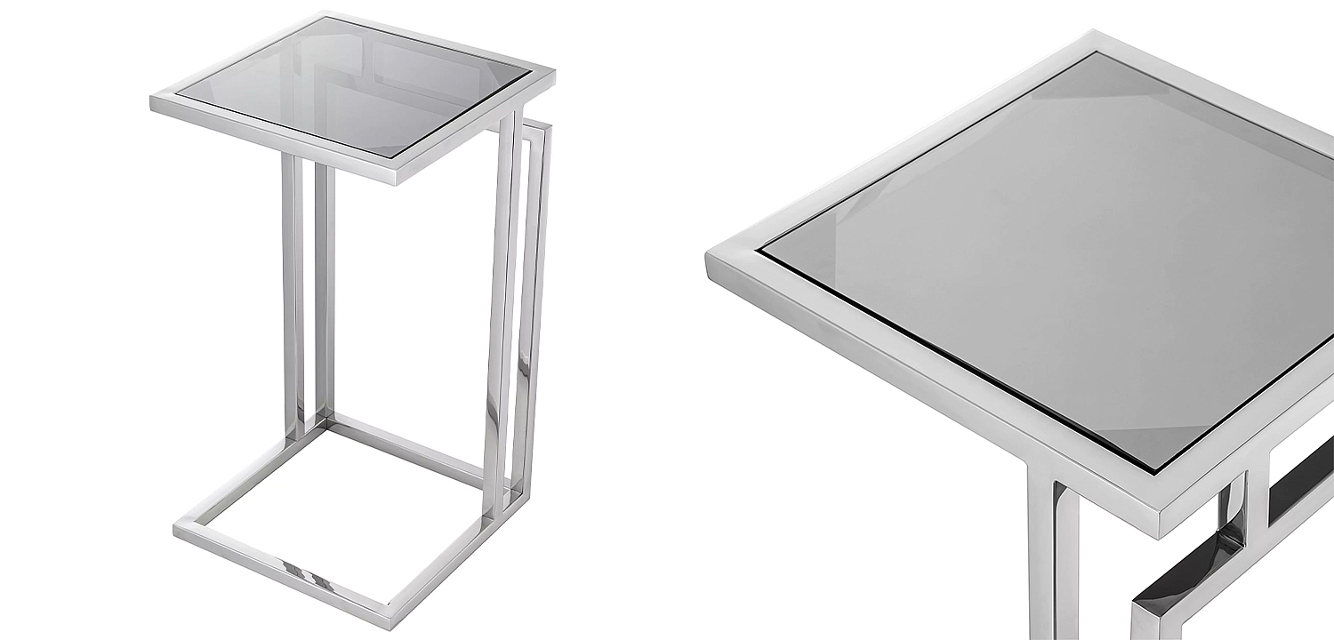 Приставной стол Eichholtz Side Table Marcus Chrome Приставной стол Eichholtz Side Table Marcus Chrome - Loft-Concept в Челябинске