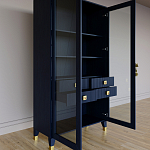 Дизайнерский шкаф витрина Elsa Dreams Blue с 4-мя ящиками варинант исполнения - 7 | Loft Concept в Челябинске