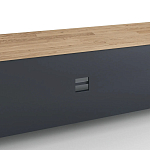 ТВ-тумба из металла и столешницей из массива дуба Metal Wood TV-Stand варинант исполнения - 4 | Loft Concept в Челябинске