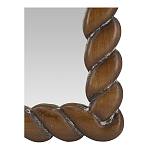 Зеркало с текстурной рамой из натурального дерева  Pine Wall Mirror варинант исполнения - 3 | Loft Concept в Челябинске