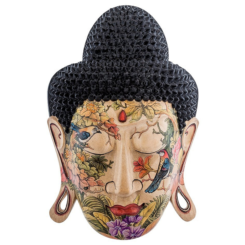 Маска ручной работы деревянная расписная Balinese Mask Мульти Маска ручной работы деревянная расписная Balinese Mask Мульти в Челябинске | Loft Concept