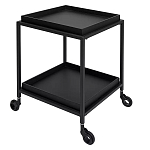 Тумба чёрная на колёсах Cabinet on Wheels варинант исполнения - 2 | Loft Concept в Челябинске