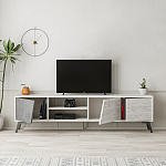 ТВ-тумба с 3-мя дверцами и полками Grey Albe TV Stand варинант исполнения - 3 | Loft Concept в Челябинске