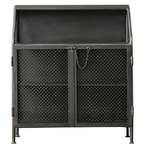 Бар металлический в стиле Лофт Vintage French Factory Bar Cart
