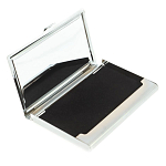 Визитница карманная металлическая с накладкой из натурального камня Яшма Stone Business Card Holders варинант исполнения - 3 | Loft Concept в Челябинске